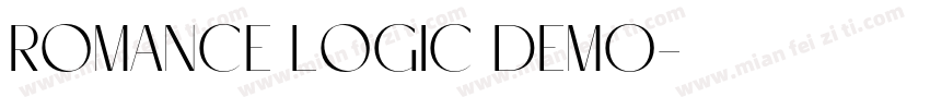 Romance Logic DEMO字体转换